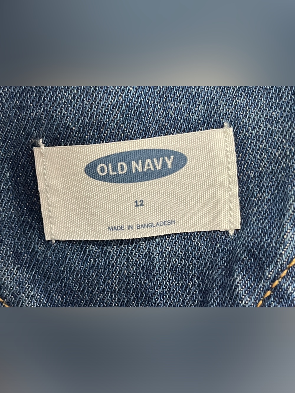 Old Navy Denim Overalls Bib Tapered Medium Wash Nikita Adjustable 100% Cotton 12 - Picture 6 of 7